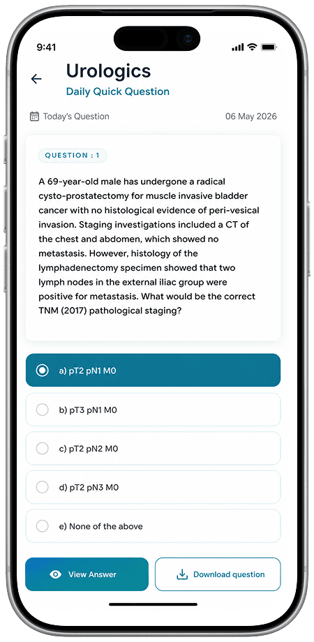 Daily quiz app screen
