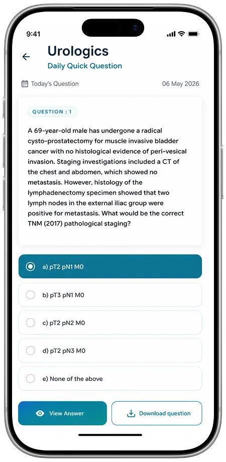 Daily quiz app screen